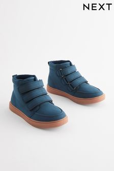 Navy Blue Wide Fit (G) Touch Fastening WARM LINED Boots (956956) | KRW57,600 - KRW72,600