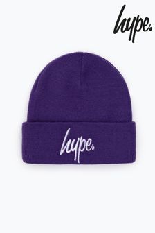 深紫色 - Hype 男孩脚本针织帽 (957192) | NT$840