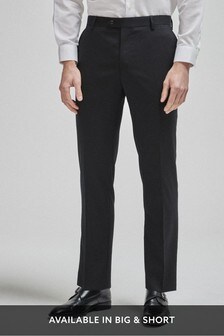 Black Trousers Twill 100% Wool Tailored Fit Suit: Jacket (957205) | 22 €