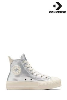 Converse Silver Chuck Taylor All Stars Lift Trainers (957359) | €113