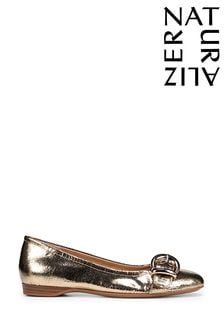 Коричневый - Naturalizer кожаные туфли Polly Skimmers (957382) | €85