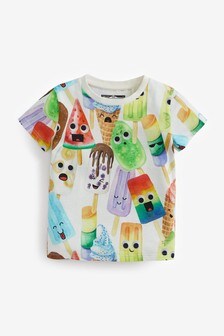 T-shirt imprimé sur l'ensemble (3 mois - 7 ans)