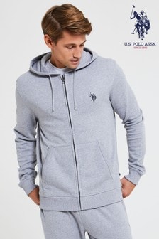 U.S. Polo Assn. Grey Fleece Zip Through Hoodie (957754) | 81 €