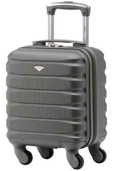 Темно-серый - Темно-серая сумка на 4 колесиках с абстрактным принтом Flight Knight 40x30x20 см Wizz Air Ручной клади (957971) | €66