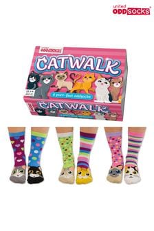 United Odd Socks Multi Cat Catwalk Socks (958437) | SGD 29