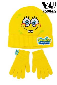 Vanilla Underground SpongeBob SquarePants Unisex Kids Gloves and Scarf Set