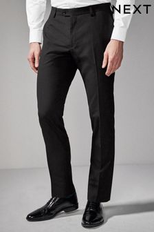 Black Slim Fit Suit: Trousers (959277) | TRY 401