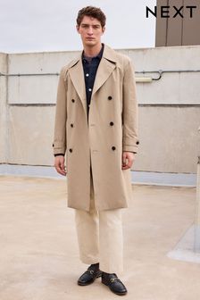 Rain resistant trench coat top