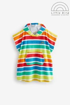 Little Bird by Jools Oliver Multi Bright Rainbow Hooded Towelling Beach Poncho (959652) | KRW42,700 - KRW51,200