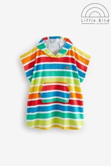 Little Bird by Jools Oliver Multi Bright Rainbow 100% Cotton Hooded Towelling Beach Poncho (959652) | $34 - $41