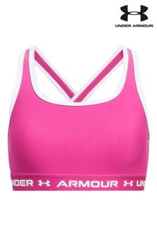 Under Armour Pink Crossback Mid Support Bra (959705) | KRW36,300