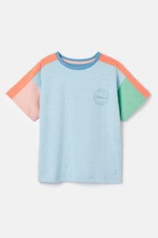 Joules Betty Blue Colour Block Short Sleeve T-Shirt (959862) | SGD 25 - SGD 29