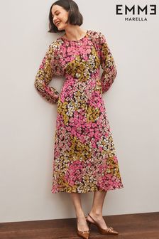 Fioletowa sukienka maxi Emma Marella z kwiatowym wzorem (959913) | 1,295 zł