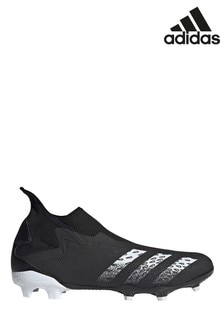 adidas Black/Red Predator P3 Laceless Firm Ground Football Boots (959937) | DKK797