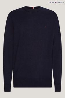 Tommy Hilfiger Blue Big & Tall Cashmere Blend Sweater (960214) | ₪ 553