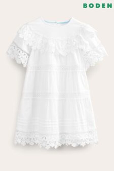 أبيض - فستان طبقات دانتيل من Boden (960749) | 23 ر.ع - 26 ر.ع