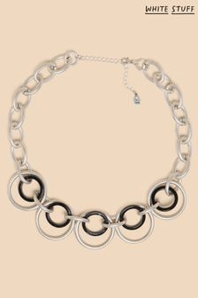 White Stuff Yara Circular Link Necklace