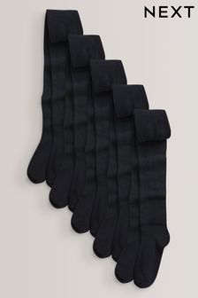 Negro - Pack de 5 medias escolares con alto contenido de algodón (961084) | 19 € - 27 €