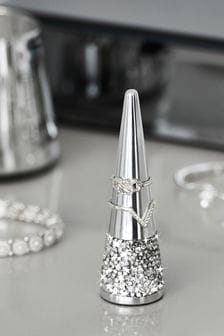 Silver Harper Diamanté Gem Ring Holder Ring Holder (961768) | $13