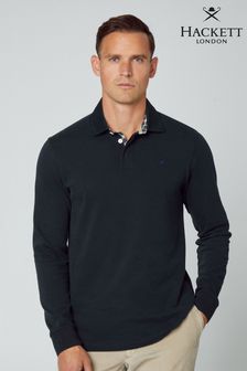 Черная мужская рубашка в стиле регби Hackett London (962031) | €91