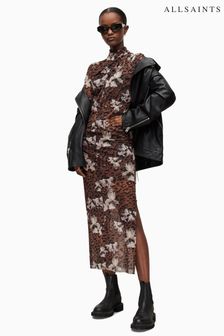 AllSaints Brown Tia Alessandra Dress (962143) | $235