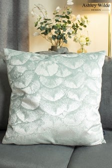 Ashley Wilde Seagreen/Eau De Nil Jaden Velvet Feather Filled Cushion (962173) | ₪ 135