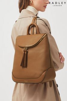 Radley London Milligan Street Medium Zip-Around Brown Backpack