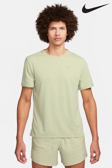 Hellgrün - Nike Miler Dri-fit Lauf-T-Shirt mit UV-Schutz (962516) | 51 €