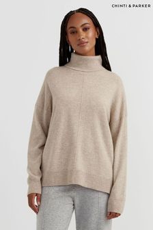 淡褐色 - Chinti & Parker羊毛/休閒翻領套衫 (962988) | NT$4,430
