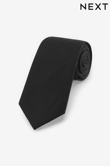 Black Regular Silk Tie (963129) | $22