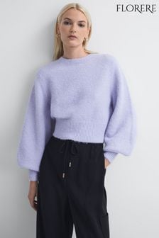 Florere Fluffy Crew Neck Jumper (963277) | AED710