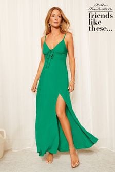 Friends Like These Green Strappy Sweetheart Neckline Maxi Dress (963335) | SGD 77