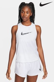 Белый - Nike Dri-fit One Swoosh Running Tank Top (963602) | €20