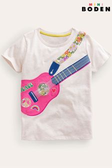 Boden Natural Front And Back Guitar Appliqué T-Shirt (963783) | TRY 485 - TRY 531