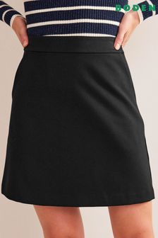 Boden Black Jersey A-line Mini Skirt (963882) | AED360