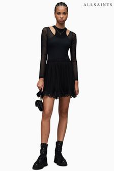 AllSaints Black Azura Skirt (963936) | AED771