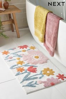 Pink Bright Floral Bath Mat (964027) | AED79