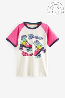 Little Bird by Jools Oliver Short Sleeve Raglan Colourful T-Shirt