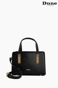 Black - Dune London Dinkydenbeigh Mini Branded Handle Tote Bag (964250) | BGN216