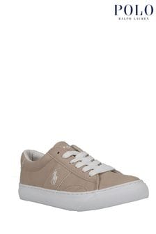 Polo Ralph Lauren Neutral Ryley Lace Up Smart Trainers (964252) | NT$3,970