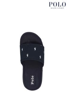 Polo Ralph Lauren海藍色Fairview圖案循環標誌拖鞋 (964315) | NT$1,870