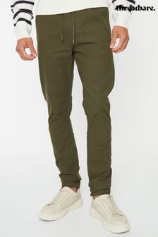 Threadbare Green Slim Fit Pull-On Chino Trousers (964339) | SGD 58