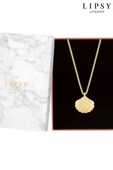 Lipsy Jewellery Tone Oversized Shell Necklace - Gift Boxed