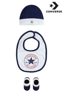 Converse Blue Bib Hat and Bootie Baby Set (964689) | ₪ 65