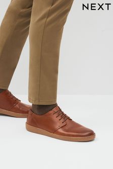 Brown Suede Derby Shoes (964939) | EGP1,520