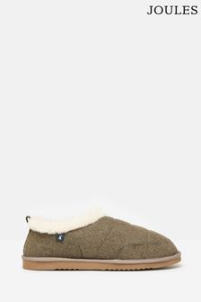 Joules Men's Lazydays Tan Brown Faux Fur Lined Slippers (964991) | €63