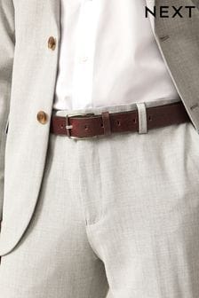 Brown Grainy Textured Leather Belt (965298) | INR 1,773