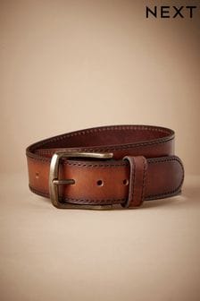 Brown Signature Stitch Detail Casual Belt (965504) | $39