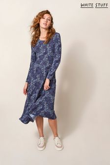 White Stuff Blue Madeline Eco Vero Jersey Dress (965515) | €37