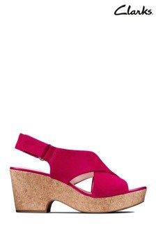 Sandales Clarks Maritsa Lara en daim fuchsia